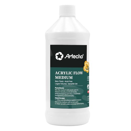 Artecho Pouring Effects Medium 32oz / 946ml | Acrylic Medium, For Acrylic Paint - size: 32 Fl Oz (Pack of 1)
