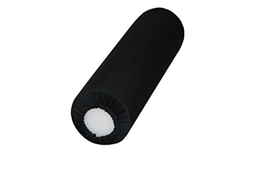 Rehabilitation Advantage Black Fabric Foam Roller Cover (Cover Only), 18" Long - size: 18" Long
