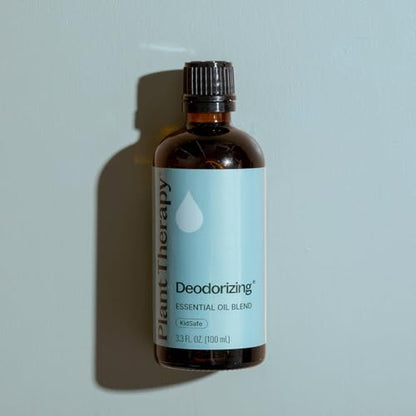 Plant Therapy Deodorizing Essential Oil Blend, 100 mL (3.3 oz), Made with 100% Pure Essential Oils, Undiluted, Perfect for Essential Oil Diffusers and Freshening A Room - size: 3.3 Fl Oz (Pack of 1)