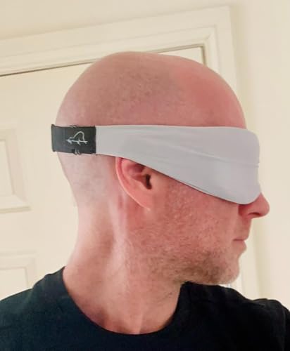 ALASKA BEAR Side Sleeper Sleep Mask, Patented, 100% Blackout, Pale Grey - color: A2 Pale Gray