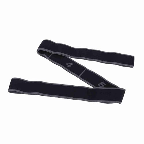 Exercise Strap Yoga Stretch Assist Strap with 8 Numbered Loops, Band for Yoga Pilates Dance and Gymnastics Workout, People Dancing Assistance(Grey)