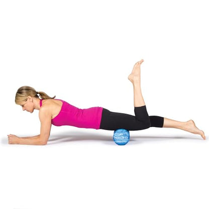 OPTP PRO-Roller Soft Density Foam Roller – Round, Short Blue, 18" x 6" - color: Blue 18" X 6" Short Round Roller