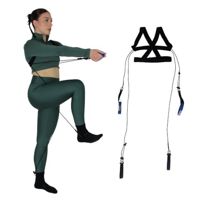 TYE4X™, Pilates Wearable Resistance and Assistance Total Body Exercise, Core Strengthening, Portable Home Gym, Pilates, Yoga, Barre, Posture, Stretching - size: Large