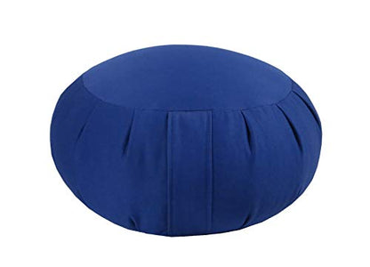 Buckwheat Zafu Meditation Cushion - color: Royal Blue