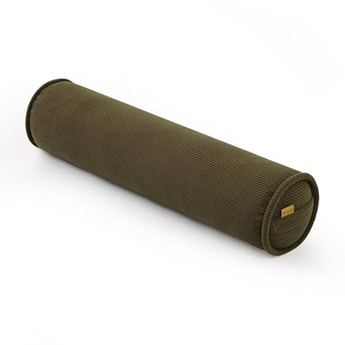 Long Bolster Pillow for Bed – Soft Corduroy Body Pillow for Adults, Ergonomic Full-Length Support for Better Sleep,39 x 7.87 Inches,Martini 0live - color: Martini 0live, size: 39"x7.87"