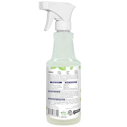 Mighty Mint Stain & Odor Remover, Natural Enzyme Spray Safely Neutralizes Odor and Stains from Dogs, Cats on Carpet, Furniture, Natural Peppermint Scent, 16oz