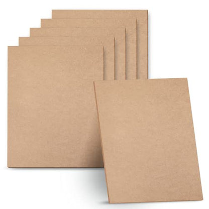 Artlicious - 9x12 Hardboard 6 Pack - Great Alternative to Canvas Panel Boards - size: 9x12-6 pack