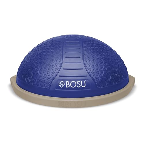 BOSU Nexgen Balance Trainer, Half-Ball Training Equipment, 65 cm Diameter, 300 lb Capacity - Burst-Resistant Stability Exercise Tool w/Non-Slip Base, Includes Hand Pump, Commercial-Grade - color: Future Dusk/Sandstone
