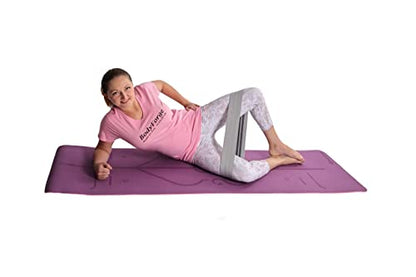 BodyForge Yoga Mat Thick Exercise Mat Thick Non-Slip Extra Thick High-Density Pilates & Fabric Resistance Bands Working Out Booty Bands for Women and Men Exercise Bands Resistance Bands Set Bundle - color: Blue