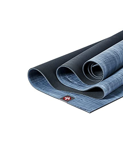 Manduka eKOLite Yoga Mat 71" - 4mm | Natural Rubber | Eco-Friendly | Soft Textured Surface | Natural Next-to-Skin Feel | 71 x 26 inches | Charcoal Grey - color: EBB, size: 71" x 24"