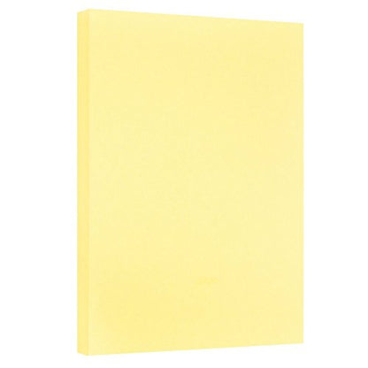 JAM PAPER Vellum Bristol 65lb Cardstock - 11 x 17 Ledger Size Coverstock - 147 gsm - Canary Yellow - 50 Tabloid Sheets/Pack - color: Canary, size: 11" x 17"