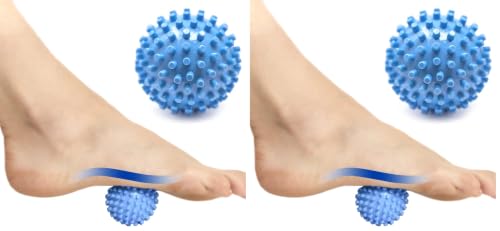 ProStretch Footy, Textured Spiky Massage Ball for Foot Pain Relief, Plantar Fasciitis, Muscle Soreness, and Deep Tissue Therapy (Pack of 2) - size: One Size (Pack of 2)