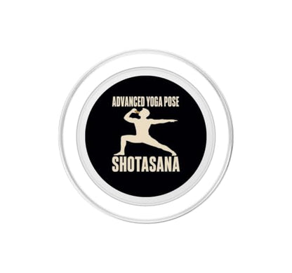 Shotasana Advanced Yoga Pose Drinking Humor PopSockets PopGrip for MagSafe - style: Magnetic PopGrip