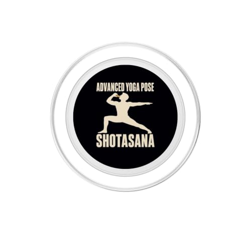 Shotasana Advanced Yoga Pose Drinking Humor PopSockets PopGrip for MagSafe - style: Magnetic PopGrip