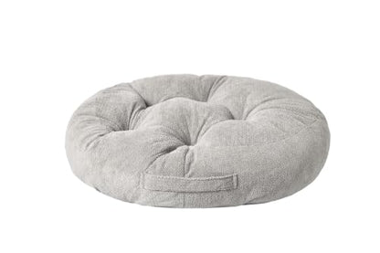 Floor Pillow for Adults, Large Sitting & Meditation Cushion - color: Light Gray, Round