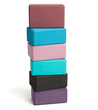 Everyday Yoga Premium Foam Block, 3in/4in/5in Thick, Multi Colors, 1 Block - color: Black, size: 4 Inch Thick