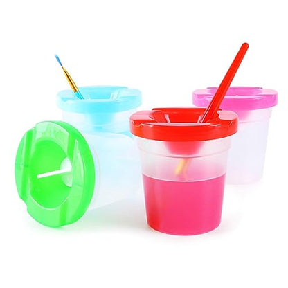Spill-proof Paint Cup Home Self For Play Game Improve Intelligent For Creative Toy For Kingdergarten Kids Over 12 Spill-proof Paint Cup