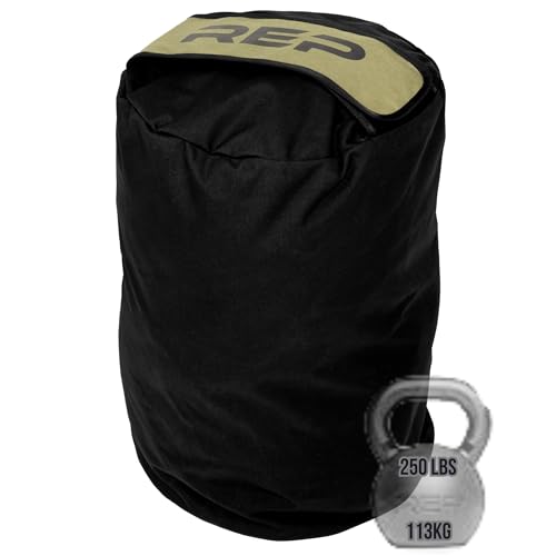 REP Fitness Stone Sandbag Trainer | Strongman Workout Equipment | Heavy Duty Strength Gear | Round Weighted Bag | Home Gym Accessories | Functional Fitness Tool | Unfilled Weight Sack - size: 250 lb | 115kg