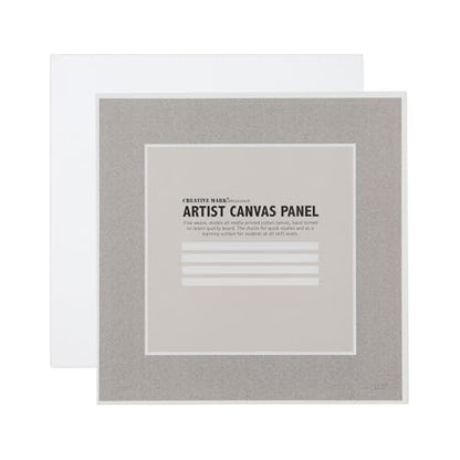 Creative Mark Cotton Canvas Panels 3x3" - 12 Pack - Professional Quality Fine Weave Acrylic Primed Artist Canvas Boards for Painting, Acrylics, Studios, & More - size: 3x3" - 12 Pack