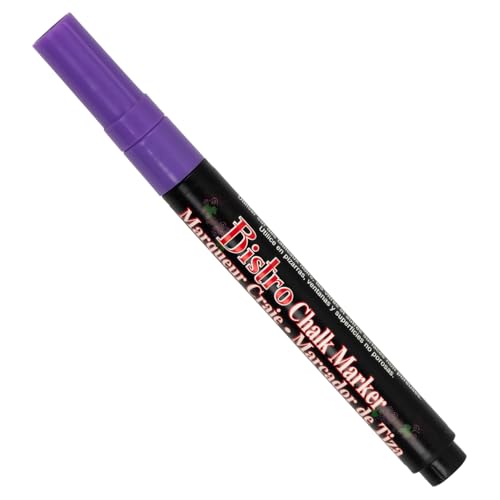 JAM PAPER Dustless Erasable Chalk Markers - Fine Point Liquid Chalk Marker - Violet - 2/Pack - color: Violet