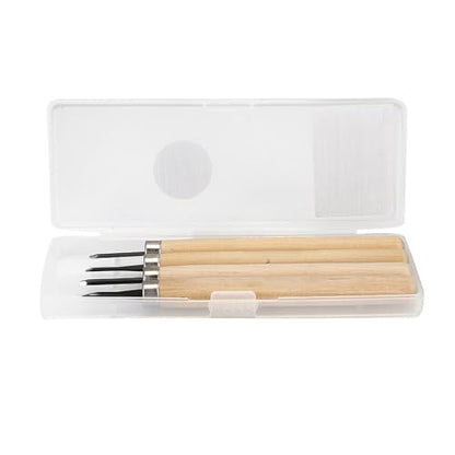Fayelume Wood Carving Tools, 4PCS Chisel Sets, Linocut Tools, Wood Carving, Woodworking Tool for Beginners Printmaking Stamp Rubber