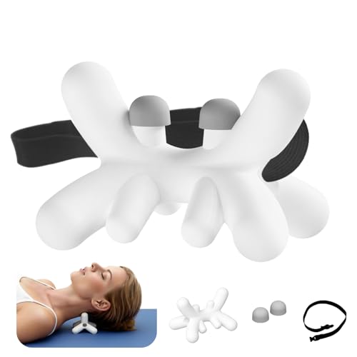 Occipital Release Tool, Release Tool for Neck for Headache Relief, Deep Nerve Release Tool with Acupressure Design Targeting Hard-to-Reach Muscles, Gift for Women & Men - color: White