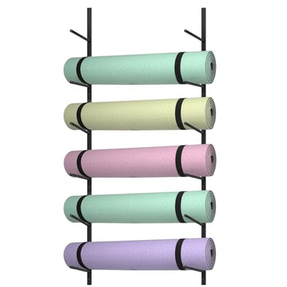 6 Tier Yoga Mat Rack,Yoga Mat Holder Wall Mount