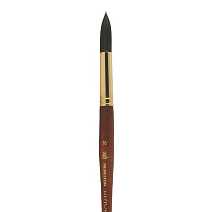 Princeton Neptune Round Brush, Synthetic, Short Handle, Size 16, 1 Count - size: Size 16