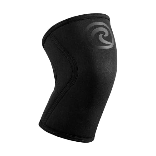 Rehband 5mm Knee Sleeves for Functional Training, Cross-Training & Powerlifting, Weightlifting Knee Support made of Neoprene, Unisex, Colour:Carbon/Black - 1 Piece, Size:X-Small - color: Carbon/Black - 1 Piece, size: X-Small