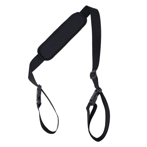 GORGECRAFT Chair Carrying Strap Adjustable Beach Chair Backpack Anti-Slip Shoulder Straps Replacement Universal for Foldable Bikes Scooter Camping Backpacking Picnics Outdoor Black 106-176cm - color: Black
