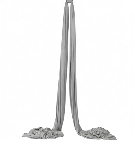 Aerial Rig, Aerial Yoga Stand, 10 FT Frame, 13 YD Fabric, 550 LB Capacity - color: SILK ONLY / Silver