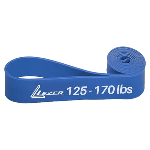 LEZER Resistance Bands - Pull Up Bands for Home Gym Fitness, Stretching, Physical Therapy & Training - Includes Instruction - color: 11 - Blue