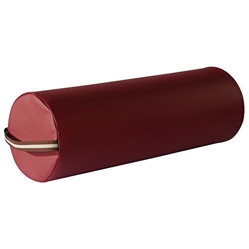 Master Massage 9"x26" Extra Large Full Round Bolster - Burgundy - color: Burgundy, size: 9" Full Round