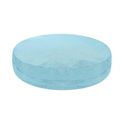 uxcell Round Floor Pillow 15.7" Floor Cushion Cover Round Tatami - color: Sky Blue, size: 15.8" x 15.8" (Pack of 1)