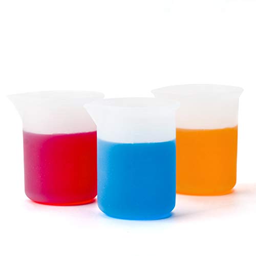 100ml Resin Measuring Cups, 9PCS 3 oz Graduated Silicone Resin Mixing Cups, Reusable Stir and Pour Tools for Epoxy Resin, Jewelry Casting Moulds, Acrylic Paint Pouring, Cup Making - size: Small-100ml*9