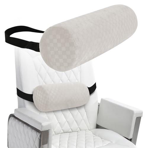 Coeyese Lumbar Roll Pillow for Lower Back Support, Cream, Short-11 * 4.3'' - color: Cream, size: Short-11*4.3''