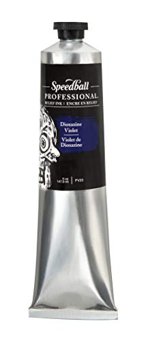 Speedball Professional Relief Ink, Dioxazine Violet, 5 Ounce Tube - color: Dioxazine Violet, size: 5 fl oz
