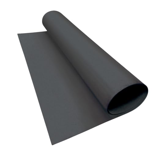 LotusFoam EVA Foam Sheet 3mm – 44"x 85" Craft Foam for Cosplay, Costumes & DIY, High Density 130 kg/m3, Heat Shapeable, Paintable, 35 Colors (Dark Grey) - Dark Grey - color: Dark Grey