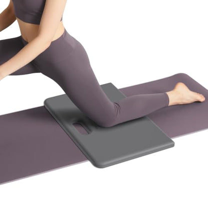 Yoga Knee Pad- Foldable Non-Slip POE Cushion - color: Gray+Black