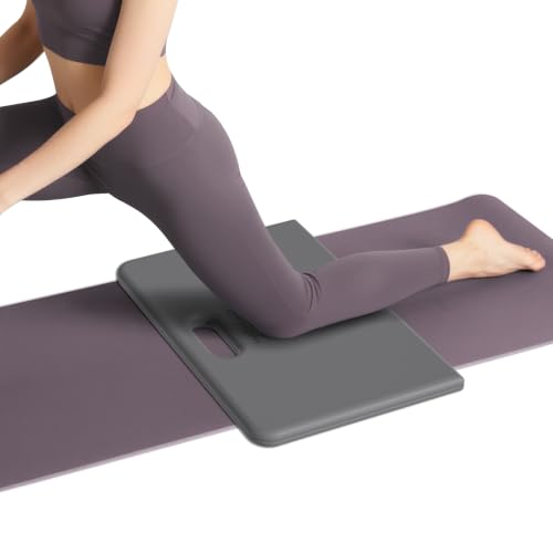 Yoga Knee Pad- Foldable Non-Slip POE Cushion - color: Gray+Black