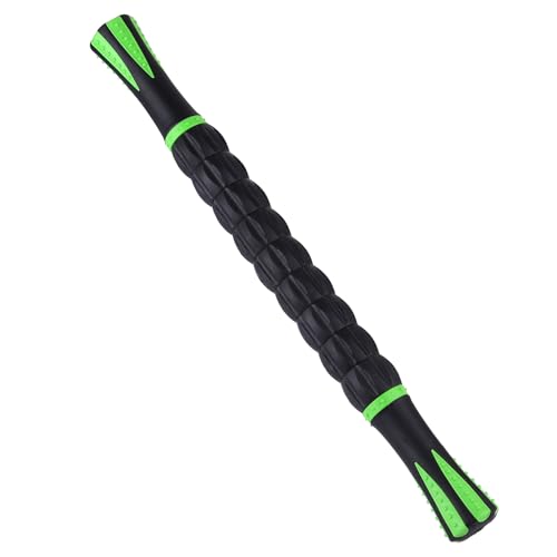 Massage Roller Stick,Muscle Roller Stick for Athletes,Liposuction Massage Roller for Lymphatic Drainage, for Relief Muscle Soreness, Trigger Points, Help Runner Legs, Back Recovery by INSCOOL - color: Green