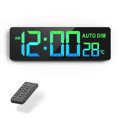 REACHER 16.5" Large Digital Wall Timer Clock with Countdown for Classroom - color: Black