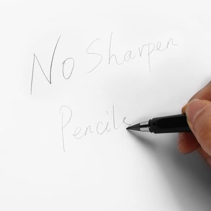 Everlasting Pencils,Inkless pen,lapiz infinito,No Sharpen 0.7mm, 4Pcs Pencils With 8Pcs Replaceable Pencil Leads(Black White) - color: 4 Pcs Black+White