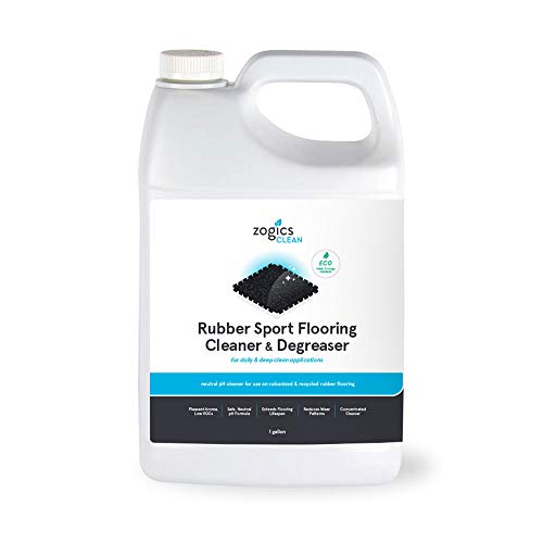 Zogics Rubber Flooring Cleaner and Degreaser, 1 Gallon | Nontoxic, Biodegradable, Neutral pH, For rubber floors and mats - style: 1 Gallon