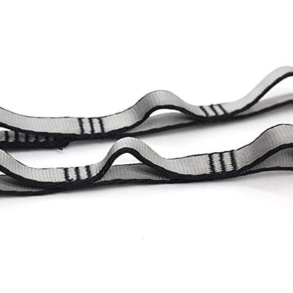 PRIOR FITNESS 2pcs Nylon Daisy Chain Straps, Grey, 2PCS
