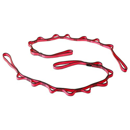 23KN (5070 lbs) Heavy Duty Straps, 2 Pack Adjustable Daisy Chain Webbing - color: Red