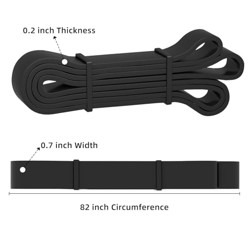 Resistance Bands, Pull Up Bands, Pull Up Assist Band Exercise Bands for Men & Women Working Out, Body Stretching, Physical Therapy, Muscle Training - color: Black