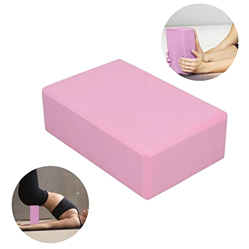 Yoga Blocks, Premium EVA Foam Non Slip Yoga Blocks 2 Pack Pink Provides Stability Support for Yoga Pilates Meditation 15 x 22.5 x 7.5cm