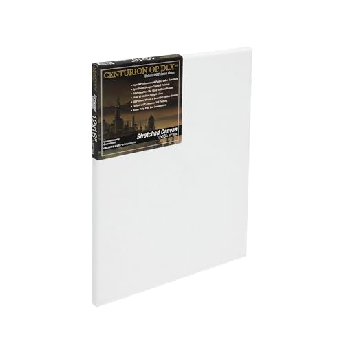 Centurion Deluxe Professional Oil Primed Linen Stretched Canvas, 11oz Linen, 12x16 - Box of 6, 0.67" Deep Canvases, Kiln-Dried Stretchers, Back Stapled, Premium Medium Weight Canvas for Oil Paintings - size: 12"x16"