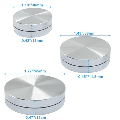 Ceramic Clay Pottery Throwing Trimming Spinner Tool Set, 3 Sizes | 30mm/38mm/45mm Clay Spinner, Durable Alloy Rotary Tools, For Potters & Clay Artists - size: 30mm&38mm&45mm